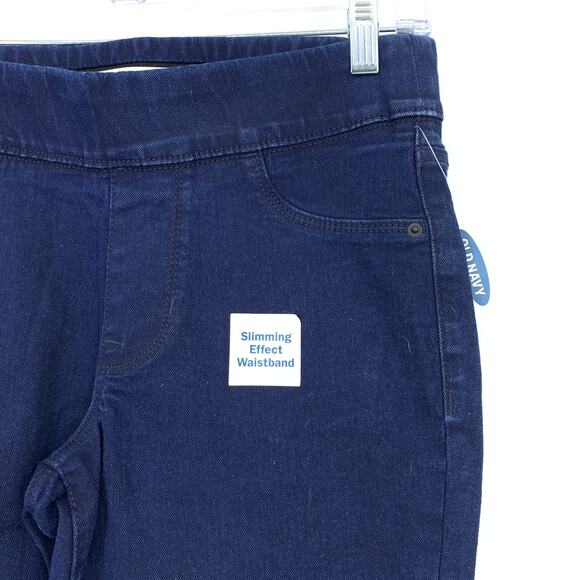 Old Navy Super Skinny Mid Rise Jegging Womens Size 4P Dark Wash Denim Slimming - Picture 3 of 7